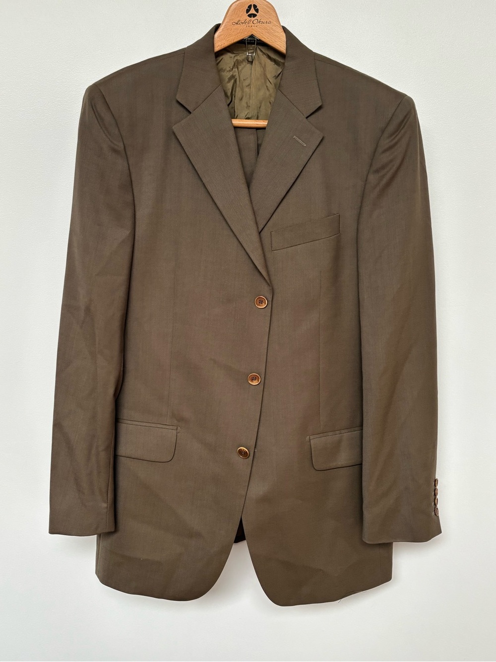 Barney’s New York Men's Brown 2 Piece Suit